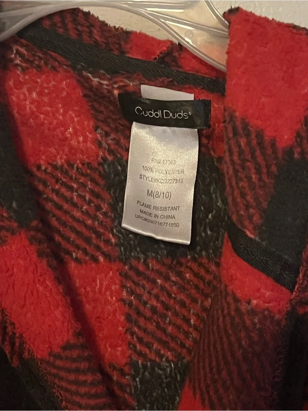 Youth Cozy Red & Black Buffalo Plaid Hooded Robe